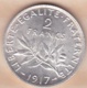 2 Francs Semeuse 1917, En Argent - Other & Unclassified