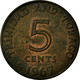 Monnaie, TRINIDAD & TOBAGO, 5 Cents, 1967, Franklin Mint, TTB, Bronze, KM:2 - Trinidad & Tobago