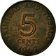 Monnaie, TRINIDAD & TOBAGO, 5 Cents, 1967, Franklin Mint, TTB, Bronze, KM:2 - Trinidad En Tobago