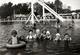 Photo Originale Piscine Et Maillots De Bains Pour Jeunes Femmes En 1931 Au Pied De La Terrasse " Masticon " & Toboggan - Pin-up