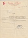 9239-BUSTA INTESTATA E LETTERA DELL'ASSOCIAZIONE "TORINO-NUOTO" - 1937 - Natation