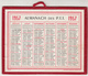 ALMANACH DES PTT 1957 - 13,5x10,5 Cms - TRES BON ETAT - Petit Format : 1941-60