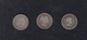 LOTE DE 3 MONEDAS DE PLATA.  2 REALES ISABEL II (2) Y 50 CTS ALFONSO XIII. - Provincial Currencies