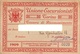 0880 "TORINO - UNIONE ESCURSIONISTI - TESSERA DI RICONOSCIMENTO DEL 1909"  ORIGINALE - Sports D'hiver