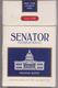 SENATOR - Empty Hungarian  Cigarettes Carton Box - Around (environ) 1965-70 - Etuis à Cigarettes Vides