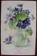 Cpa  Précurseur ILLUSTRATEUR FLEURS Dans Un Vase , BELLES VIOLETTES Signée , VIOLET  PURPLE FLOWERS  A/s MB . EARLY PC - Fleurs