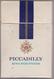 PICCADILLY - Empty American Cigarettes Carton Box - Around (environ)  1970 - Empty Cigarettes Boxes