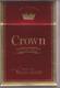 CROWN  - Empty  Cigarettes Carton Box - Around (environ) 1965-70 - Etuis à Cigarettes Vides