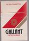 GALLANT - Empty Indian  Cigarettes Carton Box - Around (environ) 1970 - Etuis à Cigarettes Vides