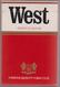 WEST - Empty American Cigarettes Carton Box - Around (environ)  1970 - Etuis à Cigarettes Vides