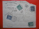 LETTRE RECOMMANDE 4 TIMBRES TYPES SAGE CACHET NIMES A CACHET OCTOGONAL 1898 - 1877-1920: Semi Modern Period