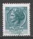 Italy 1968. Scott #998M (U) ''Italia'' After Syracusean Coin. - 1961-70: Oblitérés