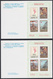 Yugoslavia 1991 Fight Against Cancer, Surcharge, Booklet Perforated And Imperforated - Cuadernillos