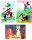 Disney "Les Grands Personnages " 4/4  D580  D720 4/4    'La Belle Et Le Clochard " D450 5/2 Lot De 3  TBE - Autres & Non Classés