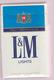 L&M Lights - American Empty Cigarettes Carton Box - Around (environ) 1980 - Etuis à Cigarettes Vides