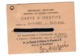 Carte D'identité Affaires étrangères  1951  Ambassade De France à Caracas+ Fiscal En Rapport - Non Classés