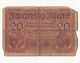 Allemagne Billet 20 Mark, 1918 , ( Pliures, Déchirures, Rousseurs Taches  ) - 20 Mark