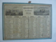 ALMANACH  De Cabinet Et Bureau 1853 CALENDRIER ANNUEL Allégorie  Lithographie - Tamaño Grande : ...-1900