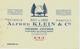 CARTE COMMERCIALE SCIERIE BOIS EN GROS ALFRED KLEIN & Cie A.K.S. Strasbourg Schiltigheim B.E. VOIR SCANS - 1900 – 1949