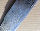 Delcampe - Important Couteau Navaja Manche Corne Et Laiton - Lame Gravé De Fleur Toledo – 55 Cm - Armes Blanches