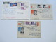 Delcampe - Russland / UDSSR 1960-80er Jahre Belegeposten 165 Stk. Auch Gebiete Ukraine / SSR Lettonie. Rote U. Violette Stempel. - Collections (sans Albums)