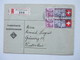 Delcampe - Schweiz 1910 - 40er Jahre Belegeposten 145 Stk.interessante Belege / Karten. 4er Blocks / Firmenbriefe / Stempel Randstk - Verzamelingen (zonder Album)