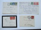 Delcampe - Schweiz 1910 - 40er Jahre Belegeposten 145 Stk.interessante Belege / Karten. 4er Blocks / Firmenbriefe / Stempel Randstk - Collections (sans Albums)