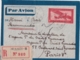 Façade De Lettre Recommandée Indochine à France - Cachet Hanoï Tonkin 1937 - Par Avion - Lettres & Documents