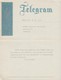 Finlande Vers 1935. Télégramme. Association Générale Protection Des Enfants, Texte En Suédois. Tuberculose. Épis De Blé - Agriculture