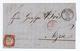 SARDAIGNE / SARDEGNA - 1861 - LETTRE De GENOVA Pour NICE / NIZZA Avec CACHET D'ENTREE ITALIE MENTON 2 - Sardinia