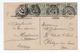1909 - CP De MONTE CARLO (MONACO) Avec BANDE X5 1c - Cartas & Documentos