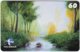 BRASIL F-842 Magnetic Telemar - Painting, Landscape, Creek - Used - Brasilien