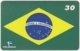 BRASIL H-242 Magnetic Telemar - Flag Of Brasil - Used - Brasilien