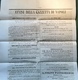 Delcampe - Sardegna 1c SPL Giornale GAZETTA DI NAPOLI 1863 (Regno D‘Italia) / Italy Sardinia Newspaper Cover Lettera Naples Journal - Marcophilia