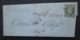 ALGERIE FRANCE Lettre 1854 Timbre Napoléon 20c ND Philippeville Cachet Date Inversée - 1849-1876: Période Classique