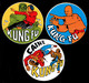 Sticker - KUNG-FU - CAINE - 3 Stuks - Autocollants