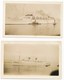 Ocean Liner Kungsholm, 2 Vintage Snapshots - Boats