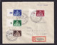 1937 - Sonderstempel Und R-Zettel Berlin Kolonial Briefmarken-Schau - Einschreibbrief Nach Neuburg - Briefe U. Dokumente