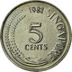 Monnaie, Singapour, 5 Cents, 1981, Singapore Mint, TTB, Copper-Nickel Clad - Singapour