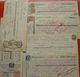 Delcampe - Ca. 1905 Partij Van 45 Cheques Met Diverse Frankeringen / Stempels Zoals Getoond Op De Scans. Leuke Partij !! - Andere & Zonder Classificatie