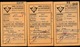 3 KAARTEN VAN WEERSTANDERS 1947  - ZIE 2 SCANS - Documents