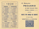 Portugal -calendário -1926 - Tamaño Pequeño : 1921-40