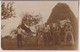 CARTE PHOTO : FANEUSE A CHEVAL - MACHINE AGRICOLE HIPPOMOBILE POUR FAUCHER L'HERBE ET FAIRE DU FOIN - RARE ? - 2 SCANS - - Cultures