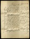 BAJA 1843. Szép Portós Levél, Tartalommal , Piros Bélyegzéssel Pestre Küldve, Scheen Izsák - ...-1867 Préphilatélie