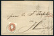 RUSZKBERG 1862. Dekoratív, Céges Számla Levél, 10Kr-ral Nagyszebenbe Küldve - Used Stamps