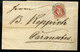 RUSZKBERG 1869. 5Kr-os Levél, Tartalommal , Kék Bélyegzéssel Karánsebesre Küldve - Used Stamps