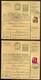 KECSKEMÉT 1946.01. 2db Inflációs Csomagszállító Budapestre , Egybélyeges Cs,5-I Ill. Cs.10-I Bérmentesítéssel - Briefe U. Dokumente