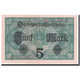 Billet, Allemagne, 5 Mark, 1917, 1917-08-01, KM:56b, SPL - 5 Mark