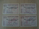 LOT DE 4 BONS DE CHARBON 1945 - Documents Historiques