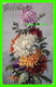 FLOWERS, FLEURS - GERBE DE CHRYSANTHÈMES - PENSÉE AFFECTUEUSE - CIRCULÉE - ÉDITION SID - - Fleurs